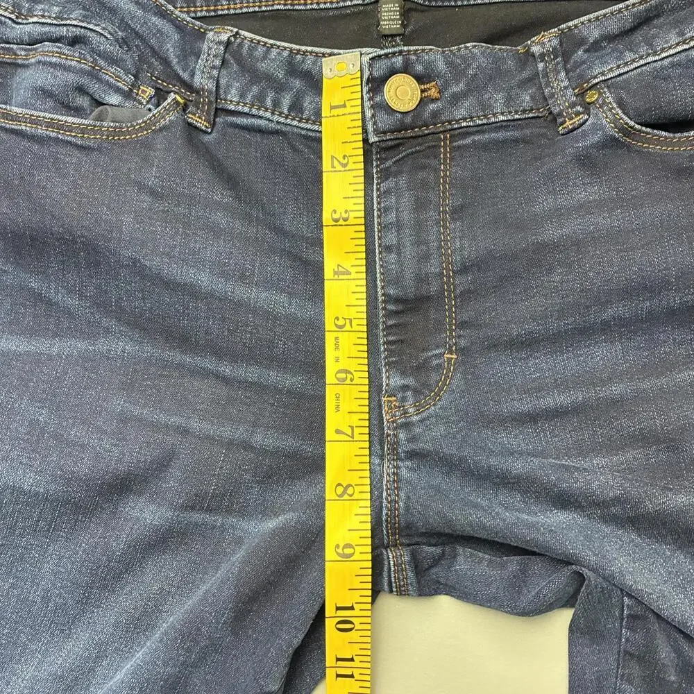 Chico's The Skimmer Women's Skinny Jeans Size 12 Dark Wash